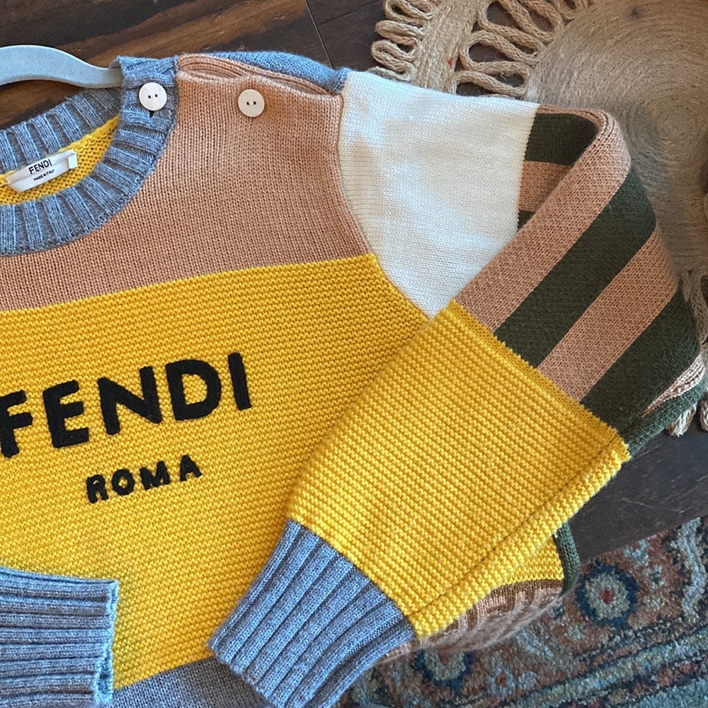 Fendi Roma Color Block Sweater - Picture 6 of 7